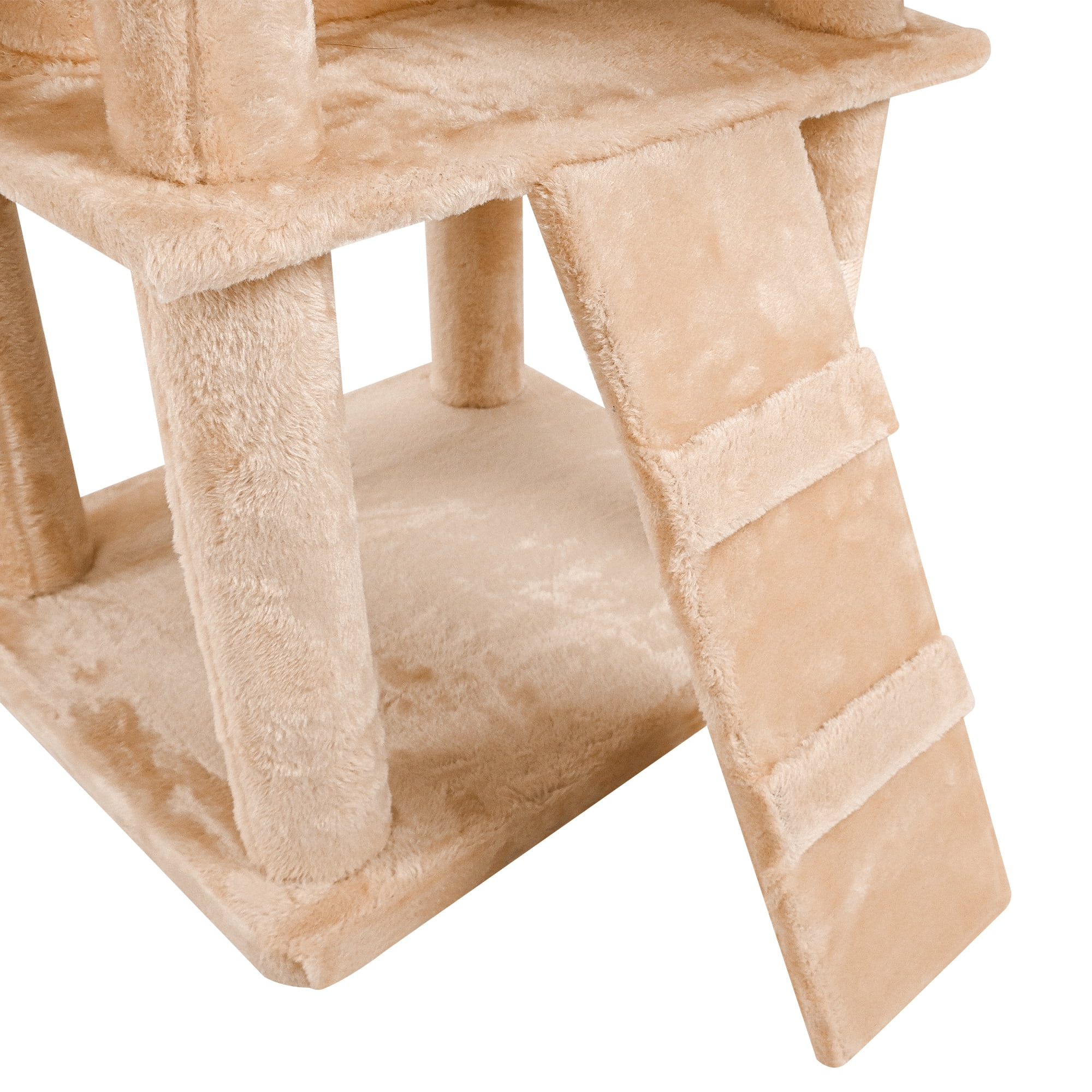 Pefilos 63" Cat Condo for Large Cats 20 lbs, Cat Tree Tower for Indoor Cats, Pet Club Cat Tree House Furniture, Beige Pefilos 63" Cat Condo for Large Cats 20 lbs, Cat Tree Tower for Indoor Cats, Pet Club Cat Tree House Furniture, Beige