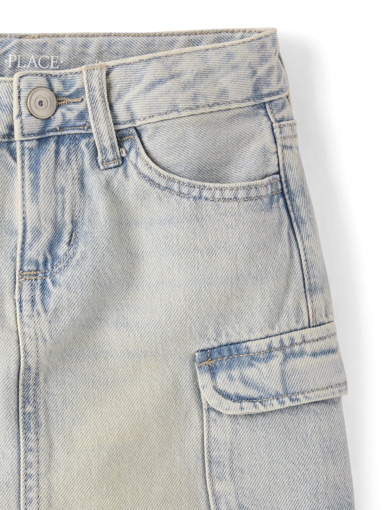 The Children's Place Girls Denim Cargo Skirt, Sizes 4-16