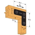 thumbnail image 4 of Simpson Strong-Tie APVL 8.25 in. H X 8.25 in. W X 3 in. D Steel Inside L Strap Brace, 4 of 4