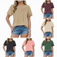 thumbnail image 2 of Kaprioy Womens Summer Tops Blouses for Women Short Sleeve Lace Tops Dressy Casual Tees, 2 of 6