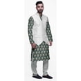 thumbnail image 2 of Atasi Traditional Printed Kurta Churidar Pajama Set With Nehru Jacket For Men, 2 of 5