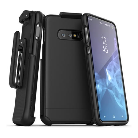 Encased Galaxy S10 Plus Belt Clip Holster Case (2019 Slimshield) Ultra Slim Protective Grip Cover with Holder for Samsung Galaxy S10 Plus - (Best Elf Products 2019)