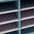 thumbnail image 5 of 12 Compartments Literature Organizer, Countertop Mail Sorter Organizer, Office Classroom Mailbox, Bill Paper Organizer Cabinet for Home, Library, Craft Room (Blue), 5 of 14