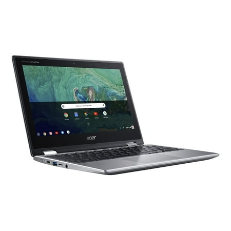 Acer - Spin 11 2-in-1 11.6" Touch-Screen Chromebook - Intel Celeron - 4GB Memory - 32GB eMMC Flash Memory - Sparkly Silver