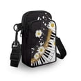 thumbnail image 3 of HELLHERO Music notes Shoulder Bag with Leakproof Crossbody Sling Bags Vintage Polyester, 3 of 7