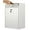 Creamy White, variant on Locking Mailbox with Key for Outdoor 18 x 15 x 7 Inches Large Wall Mount Mail Box with Lock Security Mail Drop Metal Collection Boxes Hanging Secure Postbox(Black)