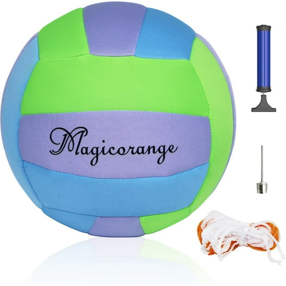 Magicorange Soft Volleyball Indoor, Official Size 5 Training Volleyball for Beginners
