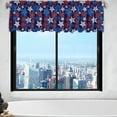 thumbnail image 5 of Fourth of July Decorations Indoor Curtains Cheap Bathroom Windows Curtains Short Kitchen Window Curtains Patriotic Party Curtains Window Treatments, 137x45cm, 5 of 7