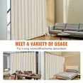 thumbnail image 6 of KFFKFF Space Partition, Movable Wall Separator with Casters Curtain Stand, Self-supporting Privacy Barrier for Workspace, Sleeping Area, Meal Space, Learning Zone, in a Neutral Tone, 6 of 8