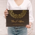 thumbnail image 1 of Darling Souvenir Personalized Engraved Laser Cut Wedding Guest Book Wooden Cover Sign-in Book Registry Guestbook Scrapbook-Q3, 1 of 7