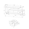 thumbnail image 2 of Monarch Specialties Tv Stand, 60 Inch, Console, Living Room, Bedroom, Black And Grey Laminate, 2 of 4