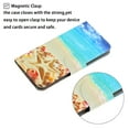 thumbnail image 4 of SaniMore for iPhone 14 Pro Max 6.7" 2022 Wallet Case, Color Painting Pattern with Kickstand Card Slots Detachable Wrist Strap Grils Women PU Leather Case Magnetic Clasp, Starfish, 4 of 8