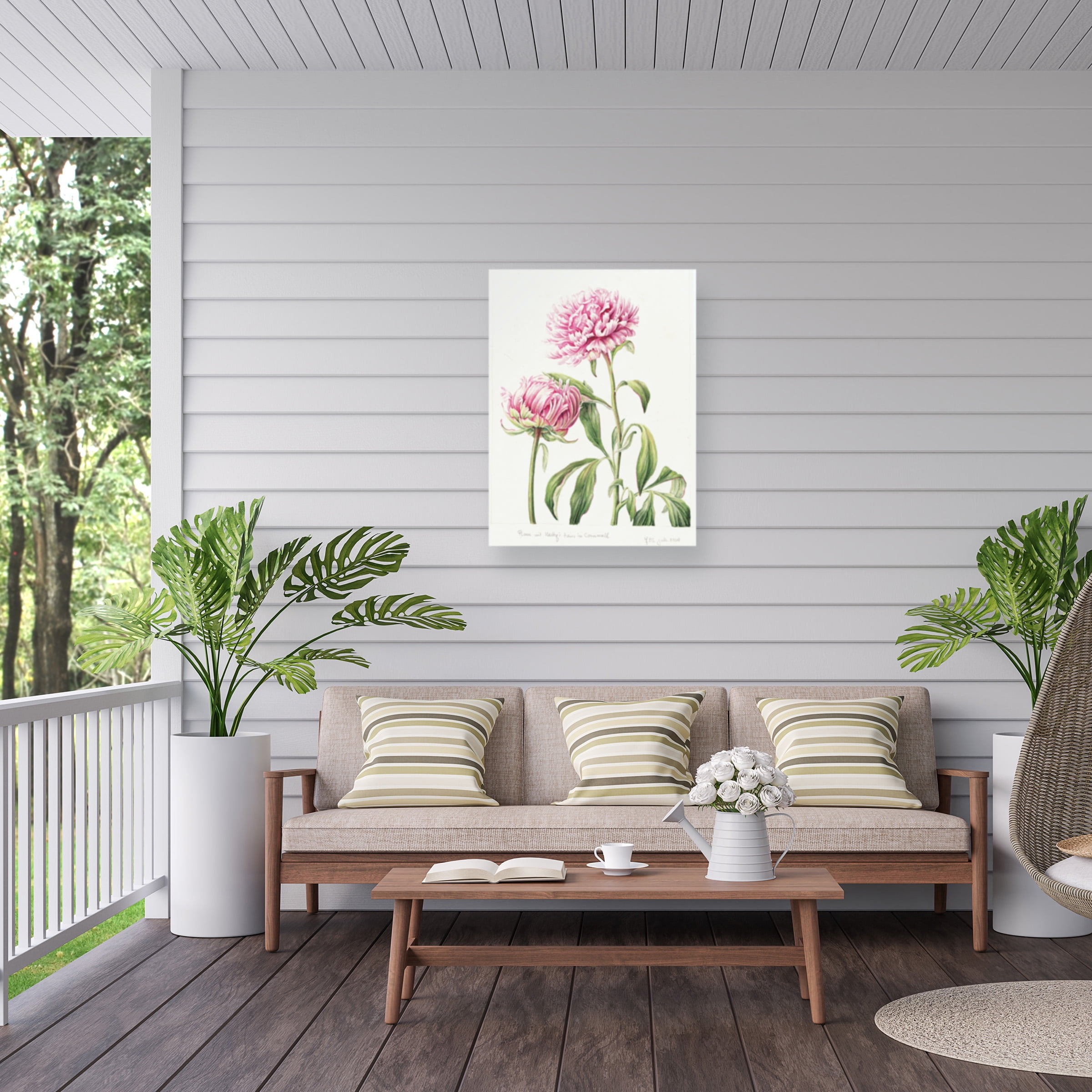 Janneke Brinkman-Salentijn 'July Bouquet' Outdoor Canvas 19x14