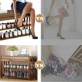 thumbnail image 6 of TEAFIRST 3-Tier Shoe Rack Bench, Stable Shoe Organizer with Cushion for Entryway Living Room, Brown, 6 of 7