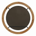 thumbnail image 4 of Kate and Laurel Miroir Mural en Bois Rustique Baleine, 32 Pouces x 32 Pouces, Marron, Décoration Intérieure Inspirée de la Ferme, Forme Ronde Moderne, 4 of 7