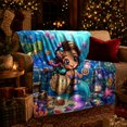 thumbnail image 3 of Underwater Mermaid Adventure Fantasy, Playful Coastal Landscape Scene, Warm Flannel Blanket for Beach House and Living Room, Beach Lovers Housewarming Gift, Coastal Home Decor, 3 of 9
