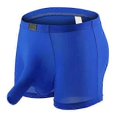 thumbnail image 1 of Men's Soft Breathable Boxer Briefs with Elephant Nasal Design, Solid Color Underwear, 1 of 5