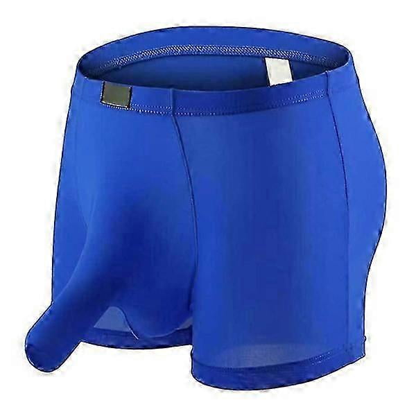 Men's Soft Breathable Boxer Briefs with Elephant Nasal Design, Solid Color Underwear