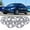 Silver, variant on 15” Chrome Finish Hubcaps for 2013-2015 Honda Civic Sedan, 2013 Honda Civic Coupe, Steel Wheels - Set of 4, Bolt-on Design Wheel Rim Covers, ABS&PC Material Hub Caps