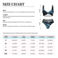 thumbnail image 6 of Wukai Ocean Turtle Women's Bikini Set Two Piece,wimsuit High Waisted V Neck Twist Front Adjustable Spaghetti Straps Bathing Suit-, 6 of 7