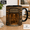 Black, variant on Woodworker Gift Mug, Carpenter Coffee Cup with Rustic Woodworking Shop Design