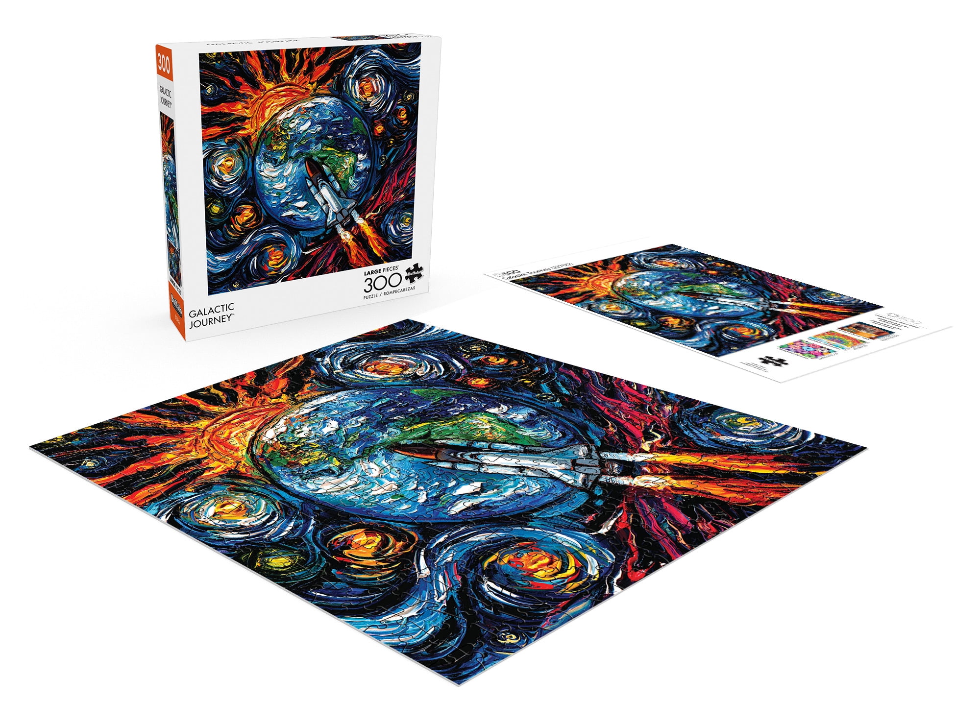 Buffalo Games Galactic Journey 300-Piece Interlocking Jigsaw Puzzle for Adults Ages 14+