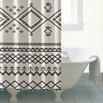 thumbnail image 4 of Waterproof Vintage Tribal Western Modern Geometry Shower Curtain 72x72 Inch Boho Style Polyester Unique Shower Curtain for Bathroom Hotel Home Decor with 12 Plastic Hooks, 4 of 5