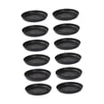 thumbnail image 1 of 12 bandejas para macetas con platillo para plantas, elegantes y con drenaje para interiores y exteriores. negro, 1 of 8