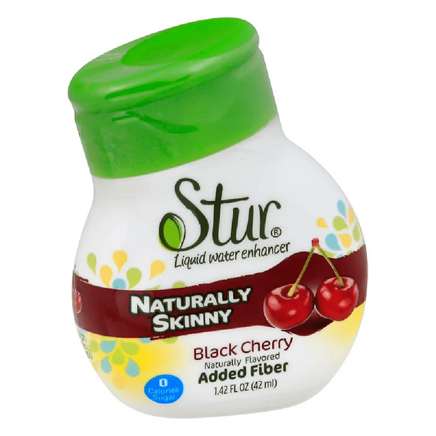 Stur Naturally Skinny Black Cherry Liquid Water Enhancer, 1.42 oz [Pack