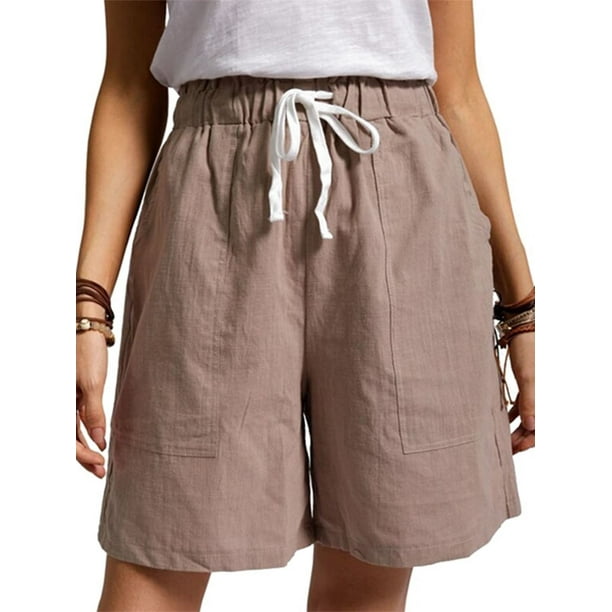 anden Janice Beskæftiget Women Drawstring Elastic Waist Lounge Shorts Summer Beach Shorts Loose Casual Wide Leg Short Pants Ladies Cotton Linen Bermuda Shorts - Walmart.com anden Janice Beskæftiget Women Drawstring Elastic Waist Lounge Shorts Summer Beach Shorts Loose Casual Wide Leg Short Pants Ladies Cotton Linen Bermuda Shorts - Walmart.com