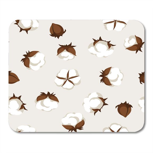 POGLIP Flower Bolls Organic Field Natural Pattern Agriculture Mousepad Mouse Pad Mouse Mat 9x10 inch