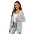 thumbnail image 6 of VERABENDI 2025 New Fall Women's Cardigan Sweaters Long Sleeve Front Open Knit Jackets with Pockets,S/M/L/XL, 6 of 10