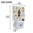 thumbnail image 4 of Yayeee LED Night Light for The Home Plug in With Light Sensors 2 Pack, White Magical Halloween Girl, 4 of 6