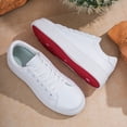 thumbnail image 4 of [Sneakers] Men'S Stylish Skate Shoes with a Solid Color Upper And Non-Slip Sole, Trendy Footwear for Boys, Suitable for Outdoor Campus Walking, Jogging, Traveling, And All Seasons, 4 of 9