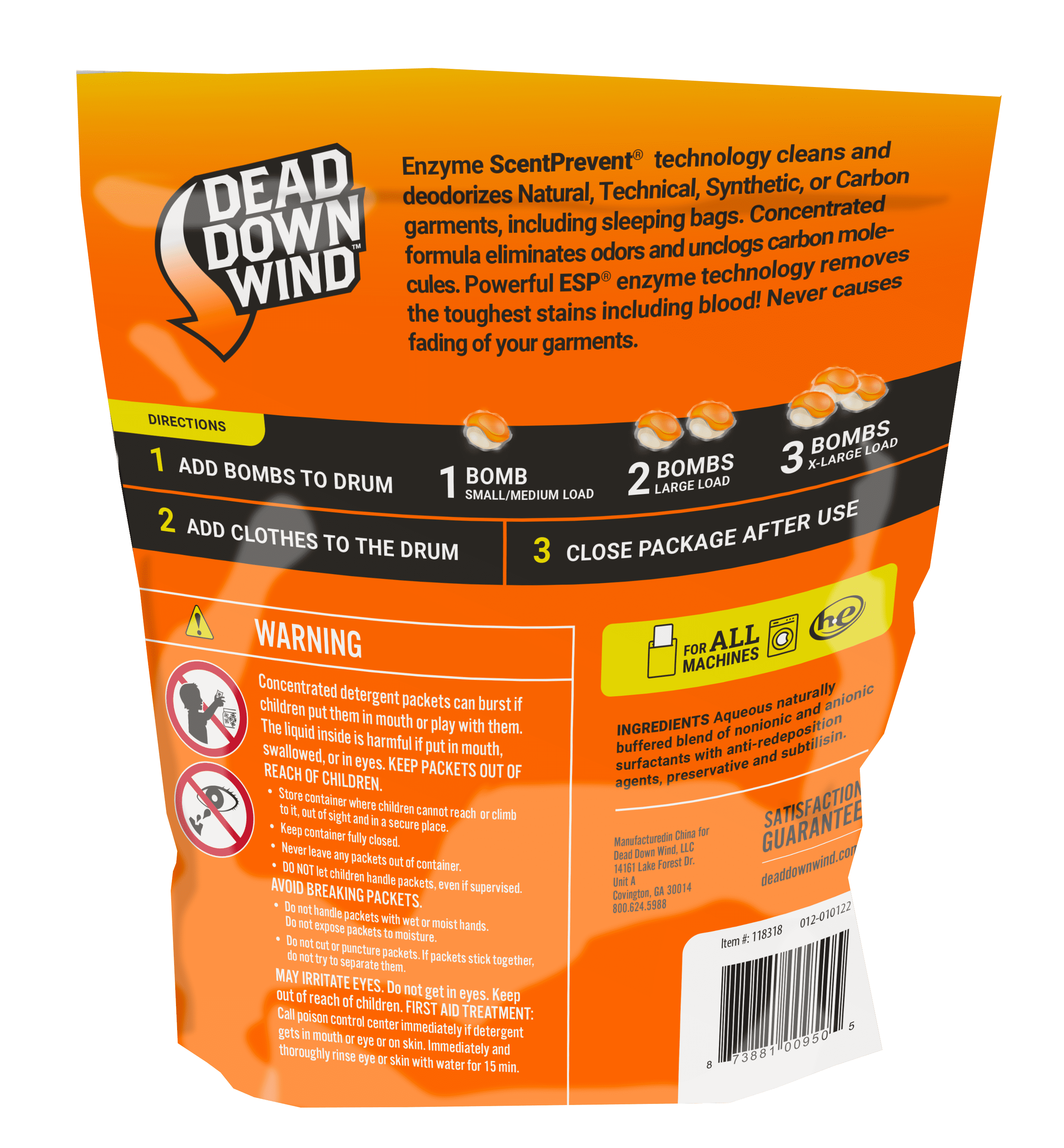 Dead Down Wind Laundry Bombs, 28 Count, Unscented
