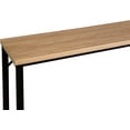 thumbnail image 4 of Bali Coastal Modern Console Table Natural Wood Top with Black Metal Legs, 4 of 5