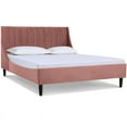 thumbnail image 3 of Sandy Wilson Home Aspen Upholstered Platform Bed Queen Ash Rose, 3 of 20