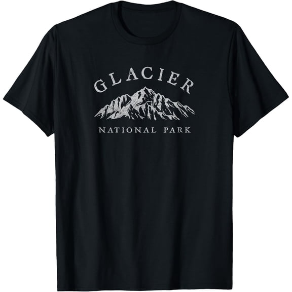Glacier National Park Montana Women Men Hiking Souvenir T-Shirt Size S-5XL