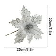 thumbnail image 3 of AuroraX Christmas Decorations Party Birthday Ornaments , Artificial Sequined Gray Flowers , Girl Room Christmas Tree Car Office Decor, 3 of 6