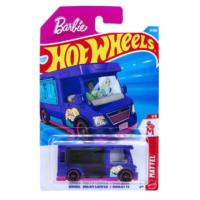 Hot Wheels Barbie Dream Camper morado 1:64 de metal fundido