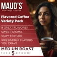 thumbnail image 4 of Maud's Flavored Coffee Pods Variety Pack, 40 ct, 9 Assorted Flavors, Medium Roast Flavored Coffee in Recyclable Single Serve Pods – 100% Arabica Beans, Compatible with Keurig K Cups Maker, 4 of 7