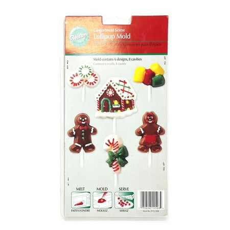 Snowflake Christmas Holiday Lollipop Candy Ice Cream Mold - Makes 8