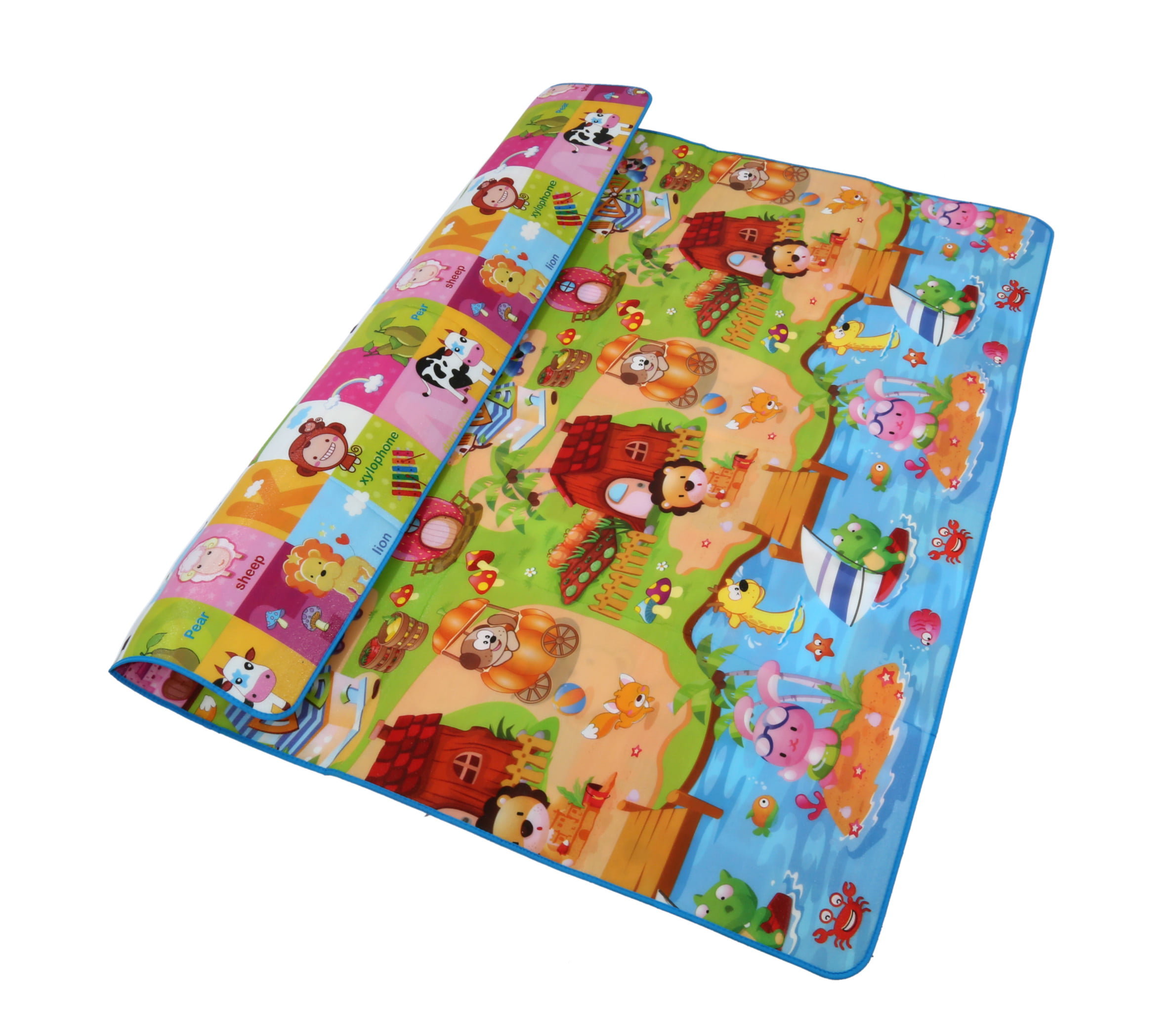 Extra Large Crawl Mat Baby Toddler Playmat Waterproof 2 Side Play Carpet 195x165 