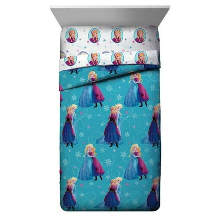 Overwatch Disney Frozen Swirl Single Reversible Comforter