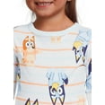 thumbnail image 6 of Bluey Toddler Unisex Long Sleeve Top and Pants, 2-Piece Pajama Set, Sizes 12M-5T, 6 of 8