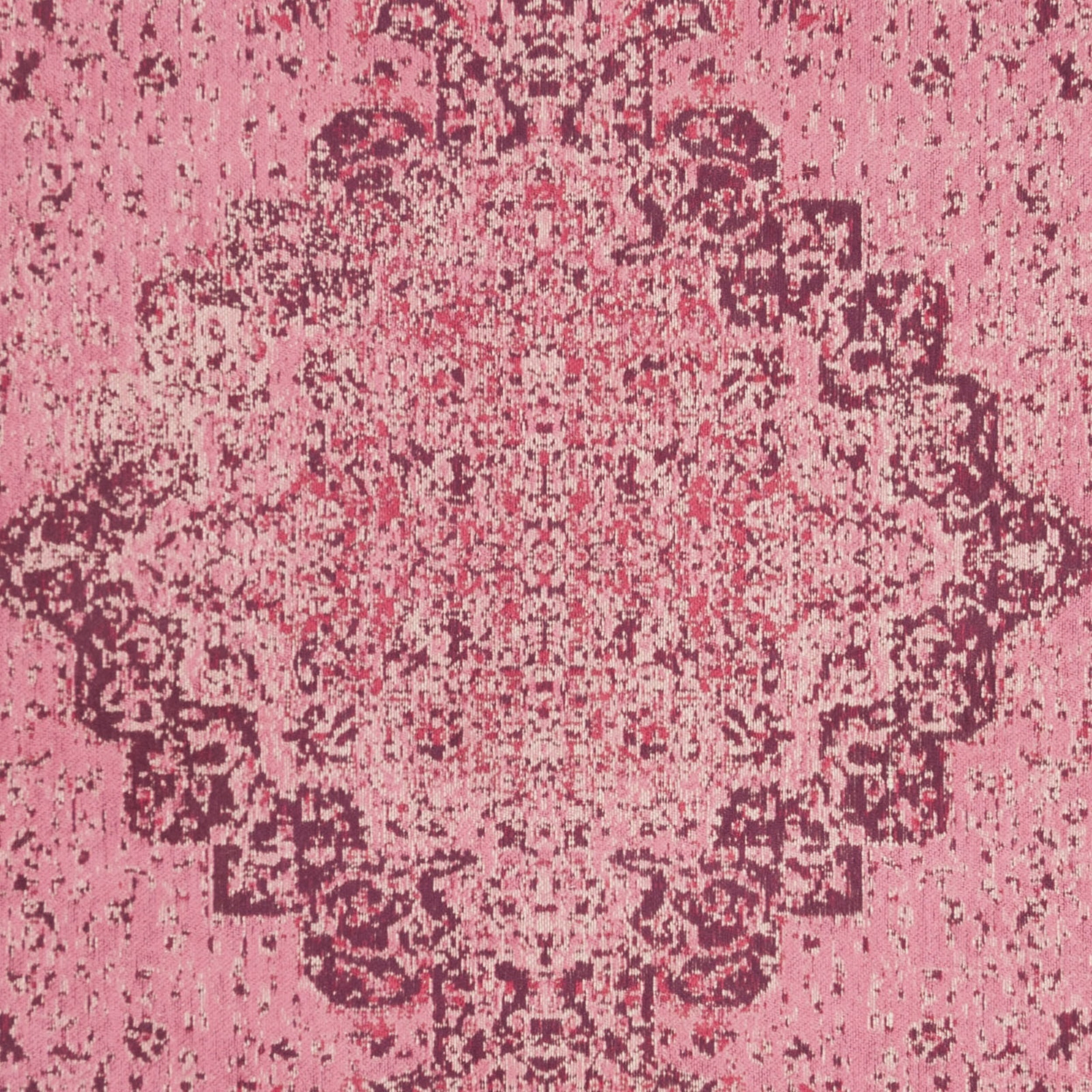 SAFAVIEH Classic Vintage Tris Floral Bordered Polyester Area Rug, Fuchsia, 8' x 10'