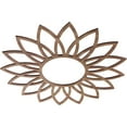 thumbnail image 2 of Ekena Millwork 22"OD x 7 5/8"ID x 1/4"T Daisy Wood Fretwork Pierced Ceiling Medallion, Walnut, 2 of 3