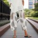 thumbnail image 3 of Pantalones capri Medlor Boho 2025 de verano de pierna ancha para mujer, 3 of 5