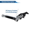 thumbnail image 6 of Unique Bargains Short Long Brake Clutch Levers for Yamaha YZF R1 99-01 6 Position Adjustable Motorcycle Handlebar Brake Lever Aluminum Alloy Black Handle Titanium, 6 of 6