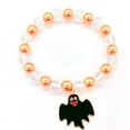 thumbnail image 3 of Bracelet Orange d'Halloween Perlé à la Main, Citrouille Décorée à la Main pour Halloween, 3 of 4